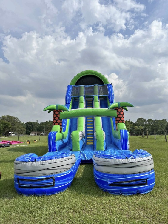 22ft Blue Paradise Double Lane